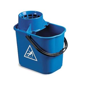 Optima industrial heavy duty 14 litre mop bucket blue with cone wringer for commercial cleaning UK – Purcho