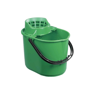 Purcho 12 litre deluxe mop bucket with cone wringer green for commercial cleaning UK