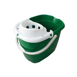 Green 15L mop bucket with built-in wringer Purcho
