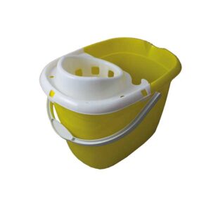 Yellow 15L mop bucket with built-in wringer Purcho