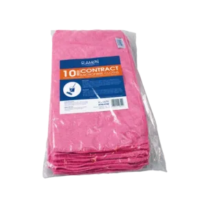 RAMON Contract general purpose red microfibre cloth pack of 10 for professional cleaning and housekeeping Purcho