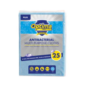 Optima Guardian Plus blue antibacterial all purpose cleaning cloths pack of 25 UK – Purcho