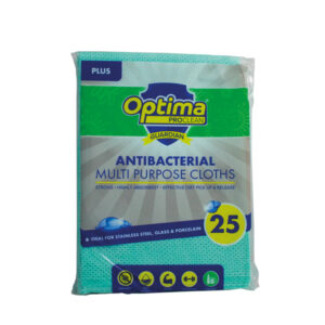 Optima Guardian Plus green antibacterial all purpose cleaning cloths pack of 25 UK – Purcho