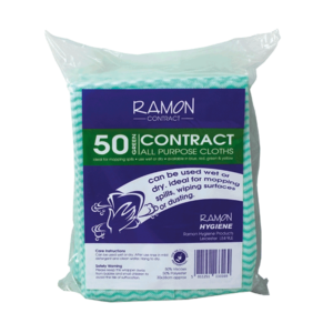 Ramon green contract all purpose cleaning cloths pack by Purcho UK