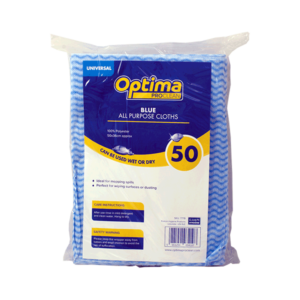 Optima Universal blue all purpose cleaning cloths 20x50 for commercial cleaning UK – Purcho