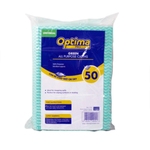Optima Universal green all purpose cleaning cloths 20x50 for commercial cleaning UK – Purcho