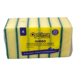 Optima Proclean jumbo sponge scourers 6 pack for commercial kitchen cleaning UK – Purcho