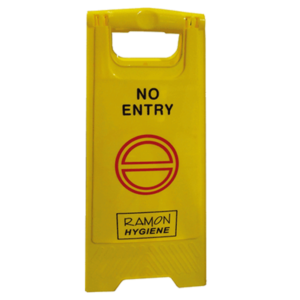 No entry warning A frame safety sign for restricted areas by Purcho UK