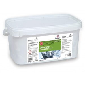 Jangro Professional Dishwasher Capsules 5 in 1 tub with 150 capsules for commercial kitchen dishwashing-Purcho