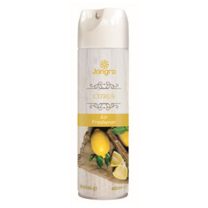Jangro citrus scented air freshener spray 400ml aerosol can