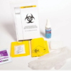 Biohazard spill kit with gloves, absorbent wipes, disinfectant spray and disposal bags - Purcho