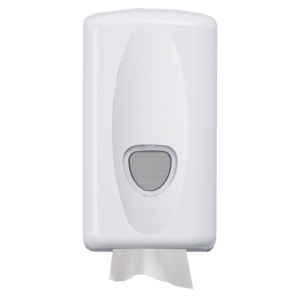 Dolphin bulk pack toilet tissue dispenser in white plastic Purcho UK