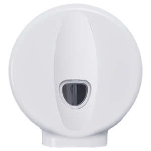 Dolphin midi jumbo toilet roll dispenser in white by Purcho UK