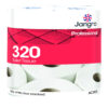 Jangro Professional 2 ply toilet tissue 320 sheets per roll – supplied by Purcho UK