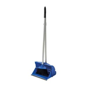 Long handle dustpan and brush set blue for floor cleaning by Purcho UK Purcho