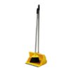 Long handle dustpan and brush set yellow for floor cleaning by Purcho UK