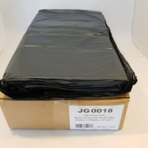 Extra heavy duty black refuse bags 20kg load pack of 100