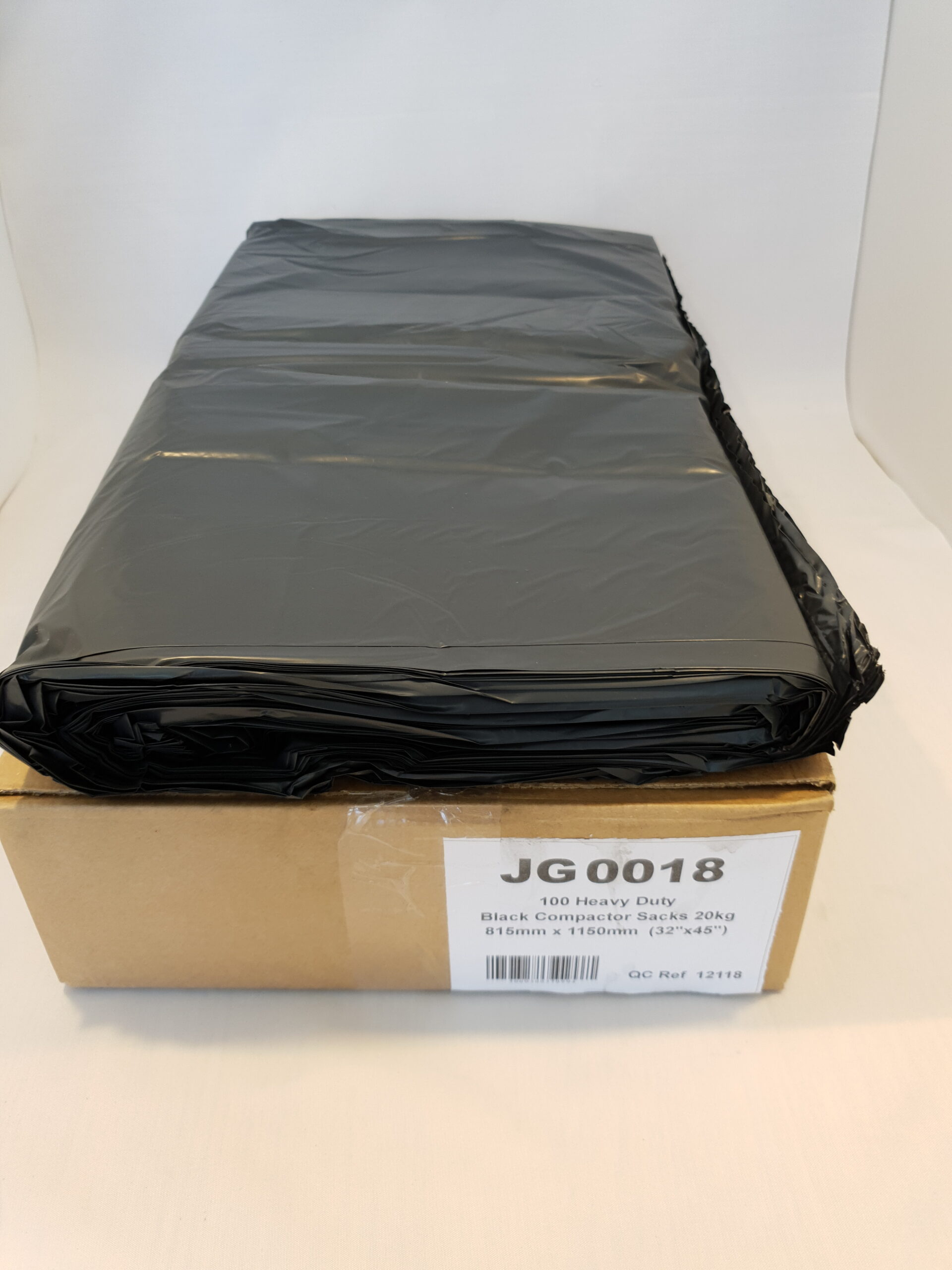JG0018-scaled-1.jpg Extra heavy duty black refuse bags 20kg load pack of 100