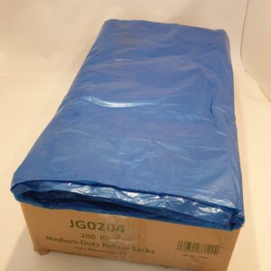 Blue refuse sacks 10kg capacity 29 x 38 inch box of 200 Purcho