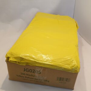 Yellow refuse sacks 10kg capacity 29 x 38 inch box of 200 Purcho