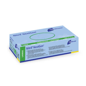 Nitrile NextGen blue powder free nitrile gloves large 100 pcs by Purcho UK