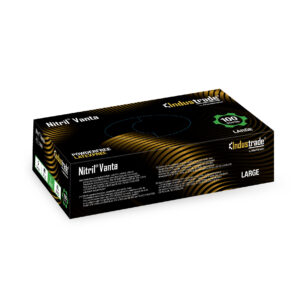 Meditrade Nitril Vanta black powder free nitrile gloves large 100 pcs by Purcho UK