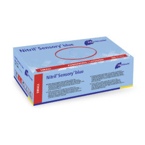 Meditrade Nitril Sensory Blue powder free nitrile gloves small 200 pcs by Purcho UK