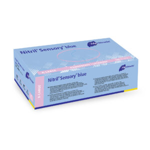 Meditrade Nitril Sensory Blue powder free nitrile gloves extra large 180 pcs by Purcho UK