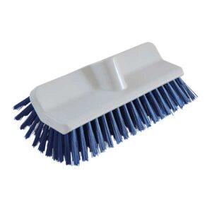 Heavy duty blue deck scrub brush for commercial floor cleaning – Purcho cleaning supplies UK