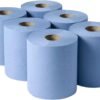 Northwood Essentials contract blue embossed centrefeed paper towels 2 ply 110m 6 roll pack for commercial use