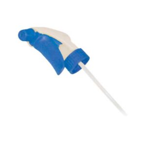 Blue plastic trigger spray head with adjustable nozzle from Purcho UK