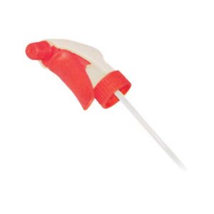 Red plastic trigger spray head with adjustable nozzle from Purcho UK