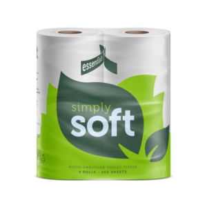 Purcho Essentials Simply Soft soft toilet tissue for commercial and office washrooms