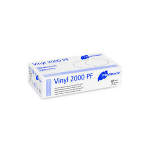 Meditrade Vinyl 2000 clear powder free vinyl gloves medium 100 pcs by Purcho UK