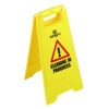 Yellow Jangro cleaning in progress A-frame floor safety sign Purcho