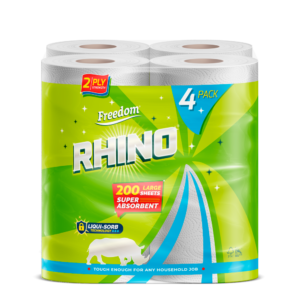 Rhino kitchen roll 200 large sheets super absorbent 24 pack Purcho