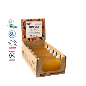Bulk mandarin soap bars in plastic-free packaging for hand washing – Purcho UK