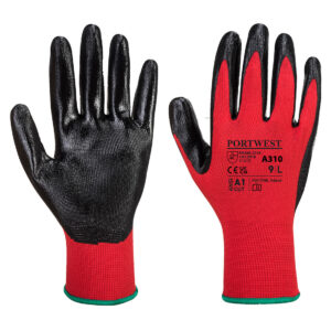 A310 Flexo Grip Nitrile Glove RED (Large)