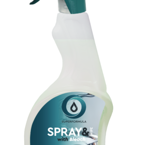 Superformula Spray & Wipe with Bleach 750ml cleaning spray bottle for kitchen, washroom and household surfaces