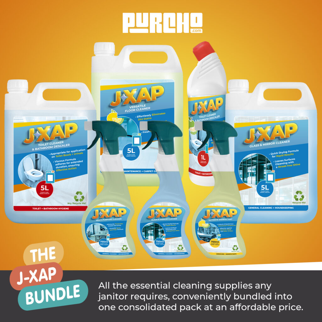 JXAP professional cleaning supplies pack for janitors and facilities management