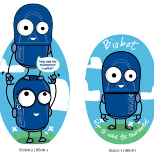 Biobot decorative hand dryer covers for eco-conscious washrooms and public spaces