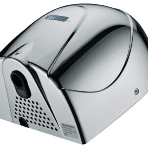 High speed Biodrier electric hand dryer in stainless steel for commercial bathrooms