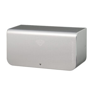 Premium Diamond Dryer wall-mounted hand dryer in silver color- Purcho