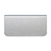 Modern wall-mounted hand dryer in silver finish
