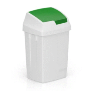 Lindy 50 litre swing bin with green colour-coded lid Purcho