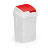 Lindy 50 litre swing bin with red colour-coded lid Purcho