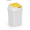 Lindy 50 litre swing bin with yellow colour-coded lid Purcho