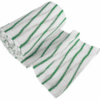 Green striped stockinette cleaning roll 30cm x 11.5m Purcho