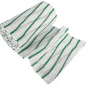 Green striped stockinette cleaning roll 30cm x 11.5m Purcho