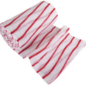 Red striped stockinette roll 30cm x 11.5m 800g absorbent cleaning cloth roll Purcho